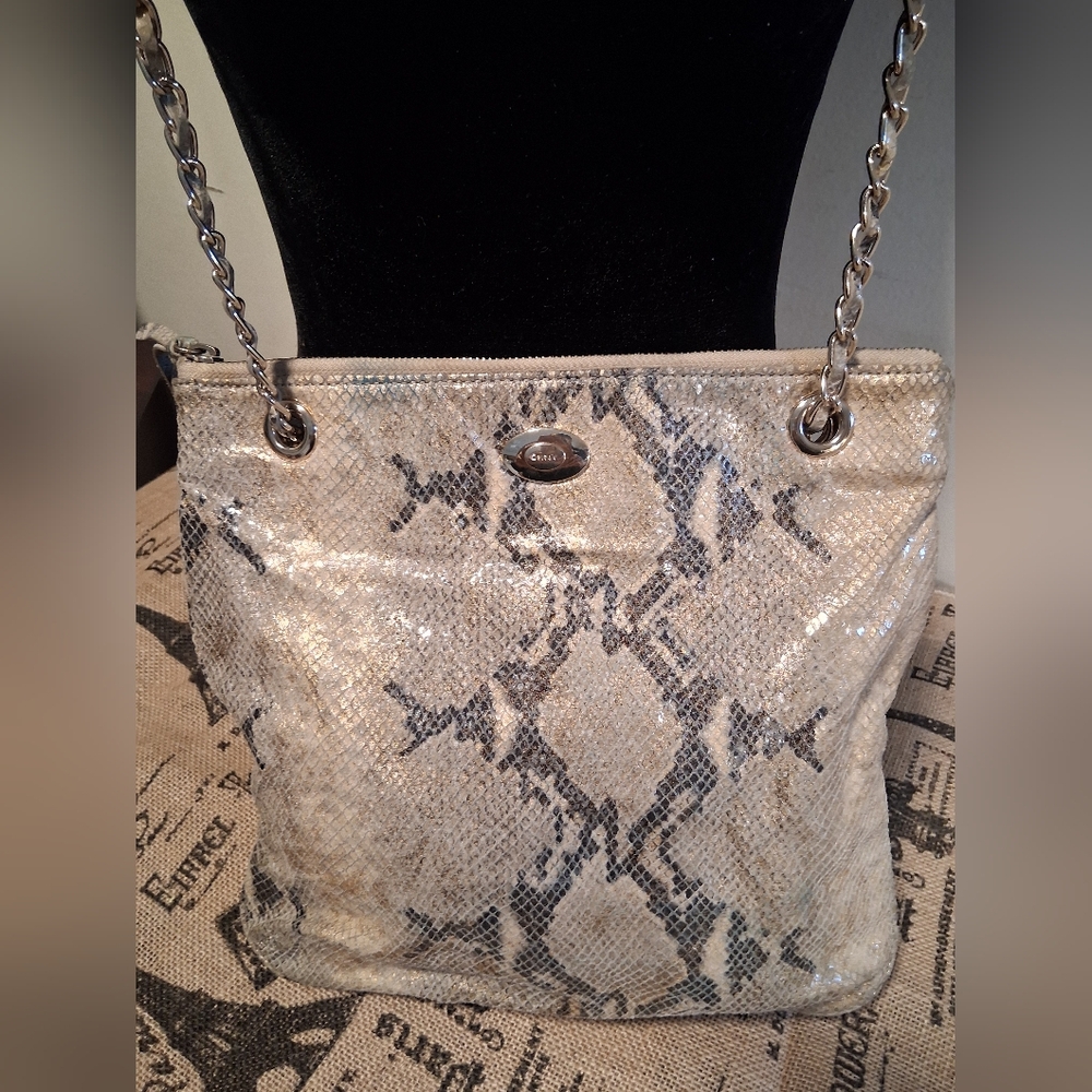 Donna Karan Chic Snakeskin Patterned Shoulder Bag